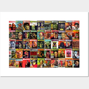 Famous Monsters Collage #2 Posters and Art